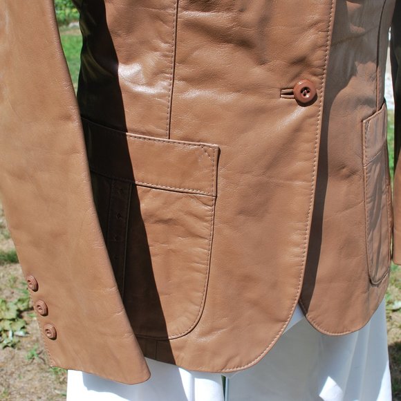 Vintage Etienne Aigner Equestrian Leather Jacket - Picture 8 of 14